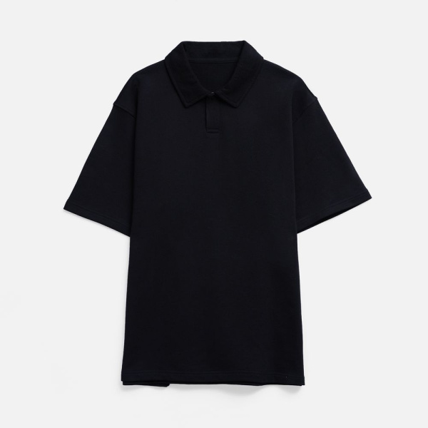 Рубашка поло унисекс Tiimi, черная, XS–XXL
