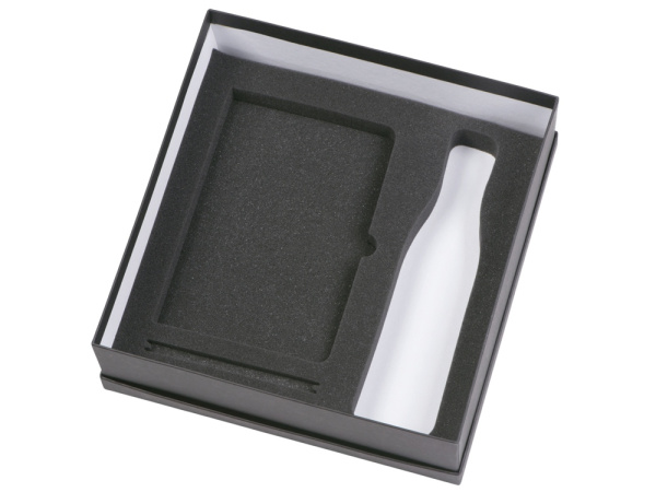 Подарочный набор "Color it" с блокнотом, металлической ручкой и термобутылкой, Размер гибкая обложка, Цвет красный