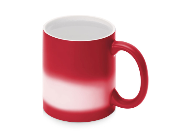 Кружка-хамелеон «Magic» матовая, Цвет красный/белый