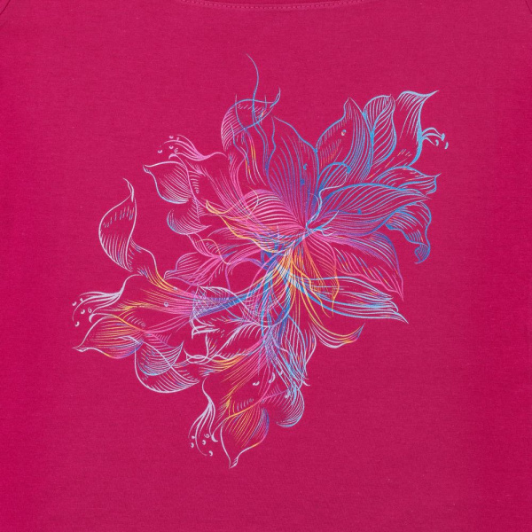 Футболка женская Vibrance, темно-розовая (фуксия), S–XL
