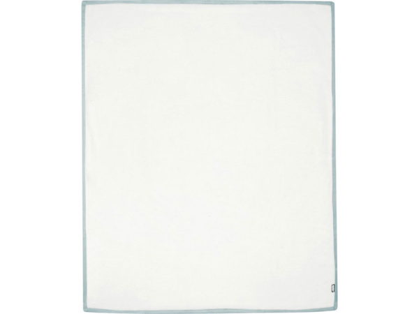 Плед «Marigold» из вторичного ПЭТ, Цвет серый/белый