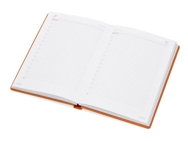 Ежедневник недатированный А5 «Velvet», Размер A5, Цвет оранжевый флуор