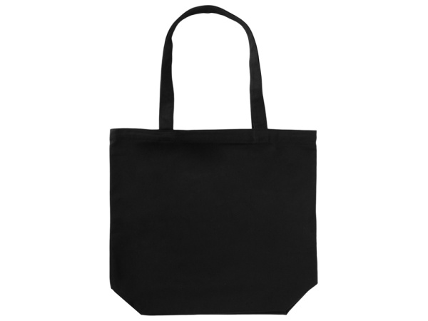 Сумка «Levy» хлопковая с широким дном, 240 г/м2, Цвет черный