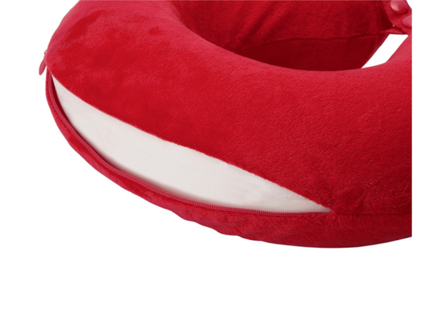 Подушка для путешествий с эффектом памяти «Basic», Цвет красный