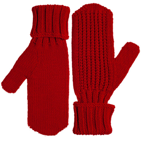 Варежки Nordkyn, глубокий красный, S–XL