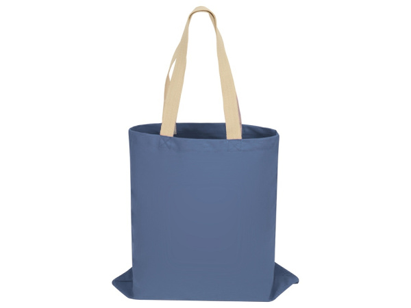 Сумка для шопинга «Steady» хлопковая с парусиновыми ручками, 260 г/м2, Цвет голубой