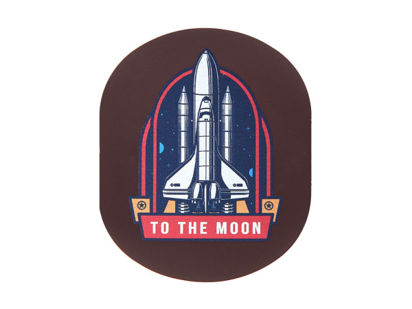 Патч «Овал», soft-touch, Цвет коричневый