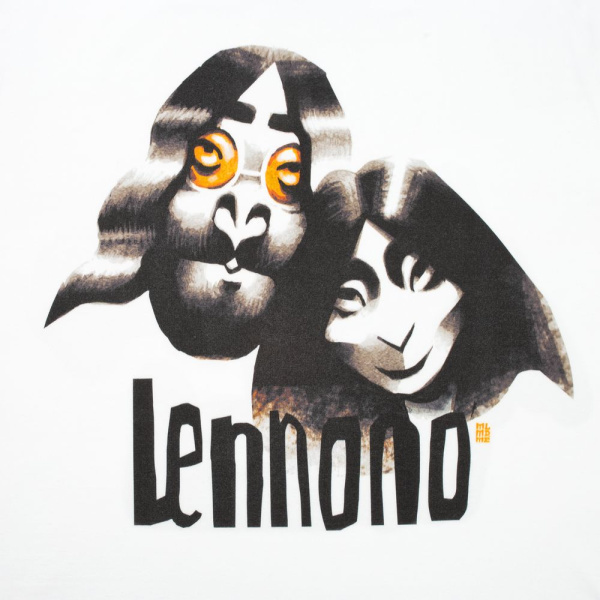 Футболка «Меламед. John Lennon, Yoko Ono», белая, S–XXL