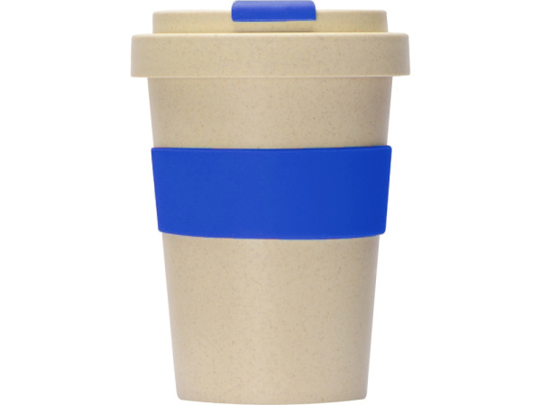 Стакан из пшеничного волокна «Flava», Цвет бежевый/синий