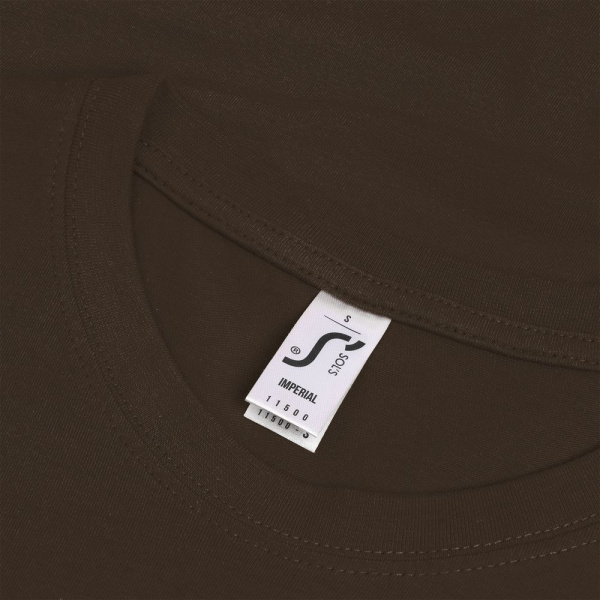 Футболка Imperial 190, шоколадно-коричневая, XS–XXL