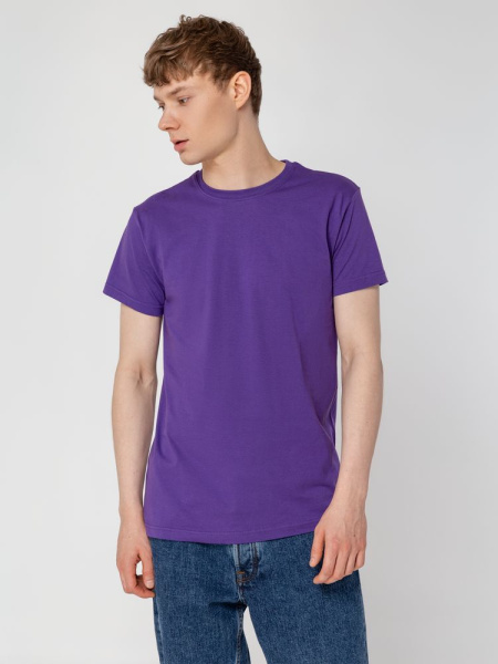 Футболка унисекс T-Bolka 160, фиолетовая, S–4XL