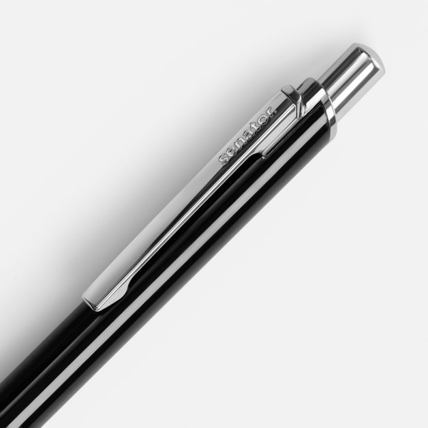 Ручка шариковая Arvent Glossy, черная, 14,1х1 см
