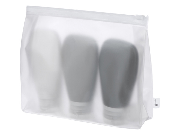 Набор силиконовых емкостей для путешествия «On air», Цвет белый, светло-серый, темно-серый