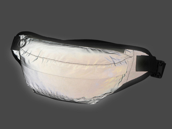 Светоотражающая сумка на пояс «Neo Extra Reflect», Цвет серый светоотражающий