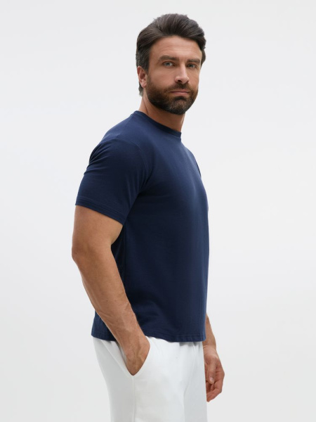 Футболка унисекс Durington, темно-синяя, XS–4XL