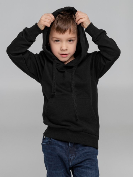 Худи детское Kirenga Kids 2.0, черное, 6–14 лет