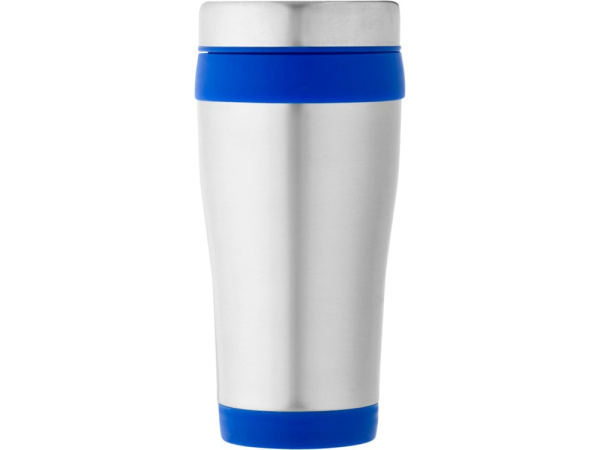 Термостакан «Bezel», 470 мл, Цвет серебристый/синий