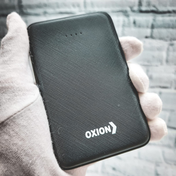 Внешний аккумулятор OXION OPB-1018, 2 USB, 10000 мАч, Li-pol, 2 A, индик. зарядки, черный