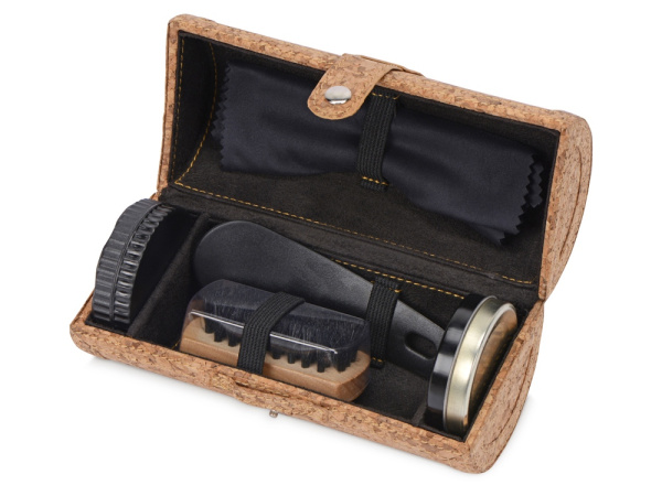 Набор для ухода за обувью «Shining shoes», Цвет коричневый, черный