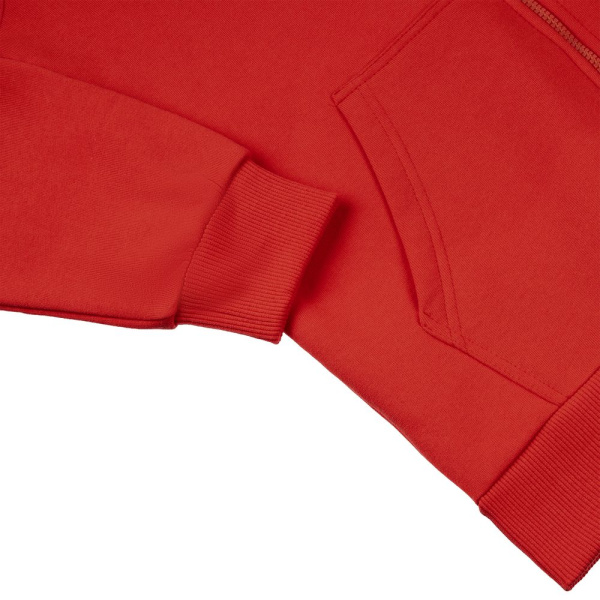 Толстовка на молнии с капюшоном Siverga Heavy 2.0, красная, XS–4XL