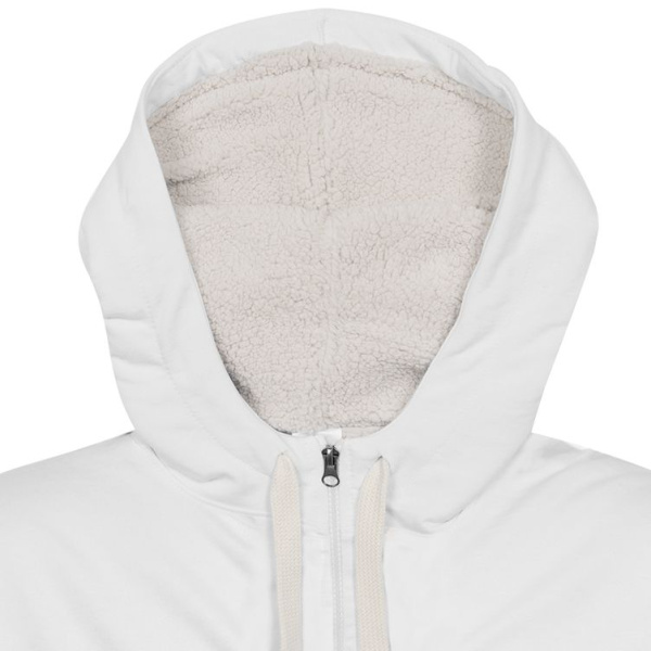 Толстовка на молнии Kulonga Sherpa, белая, XS–XXL