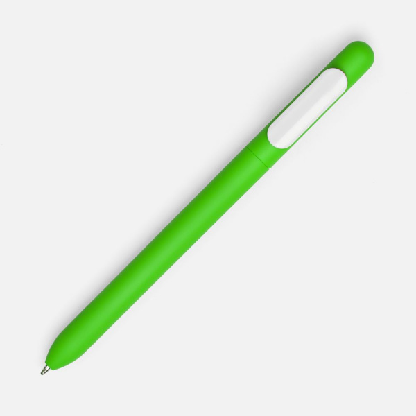 Ручка шариковая Swiper Soft Touch, зеленая с белым, 14,3х1,0 см