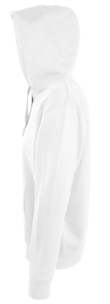 Толстовка мужская на молнии Soul Men 290 с контрастным капюшоном, белая, S–3XL