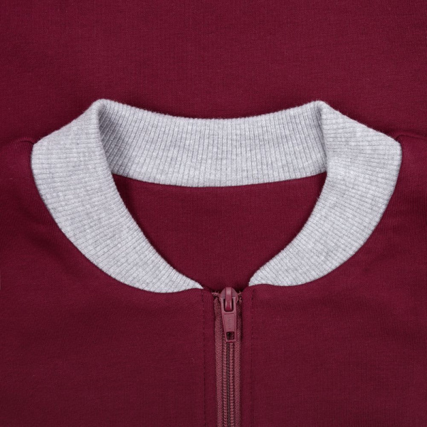 Бомбер College, бордовый, XS–XXL
