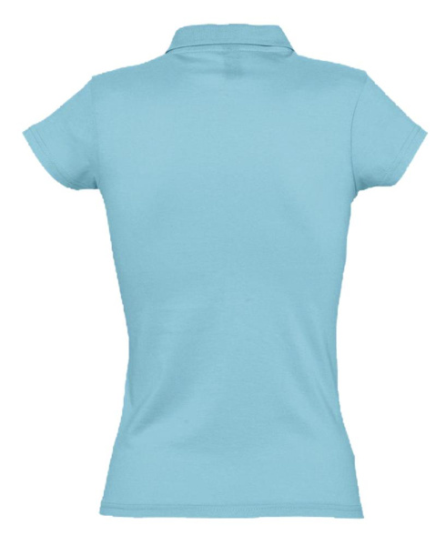 Рубашка поло женская Prescott Women 170, бирюзовая, S–XXL