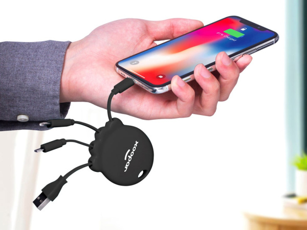 Внешний аккумулятор «Octopus Booster», 1000 mAh, Цвет черный