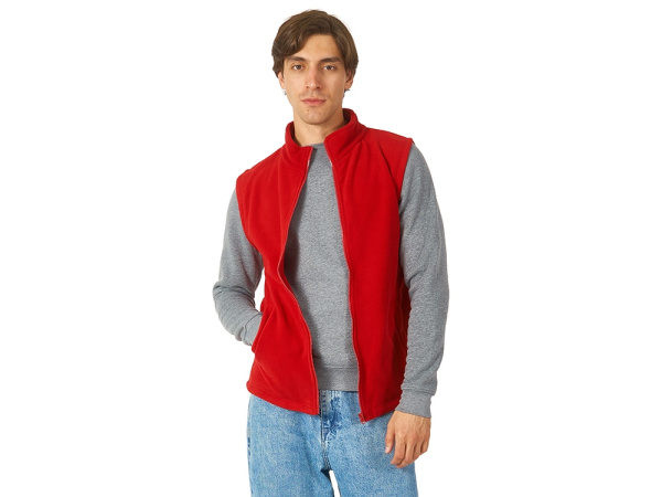 Жилет флисовый «Ibiza» мужской, Размер L, Цвет красный