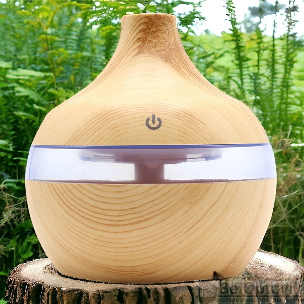 Светодиодный USB арома увлажнитель Holz, коричневый