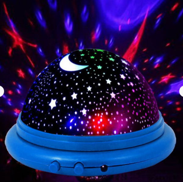 Проектор ночник Звездный небо New, USB, RGB свечение (цвет синий, розовый, фиолетовый)