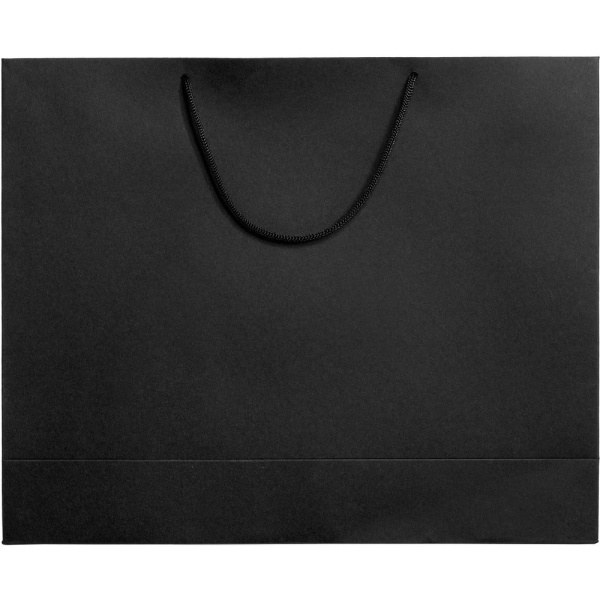 Пакет бумажный Ample Plus L, черный, 43х35х12 см