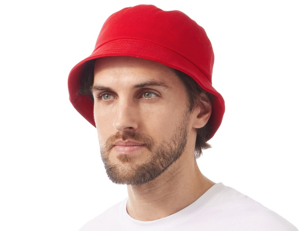 Панама «Manila», унисекс, Цвет красный