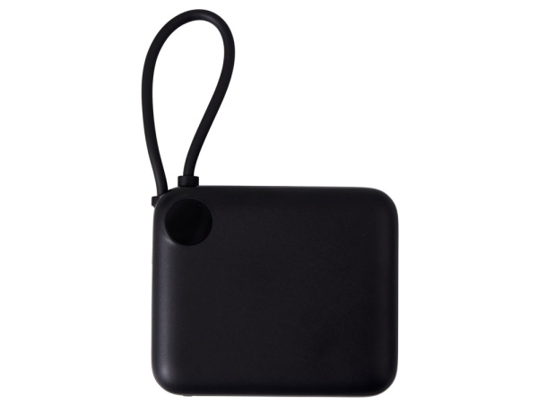 Внешний аккумулятор со встроенным кабелем «Liri», QC/PD, 10000 мАч, Цвет черный