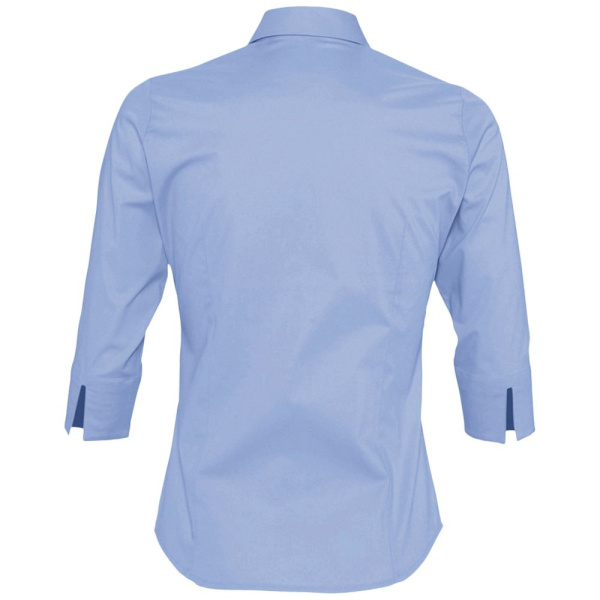 Рубашка женская с рукавом 3/4 Effect 140, голубая, XS–XXL