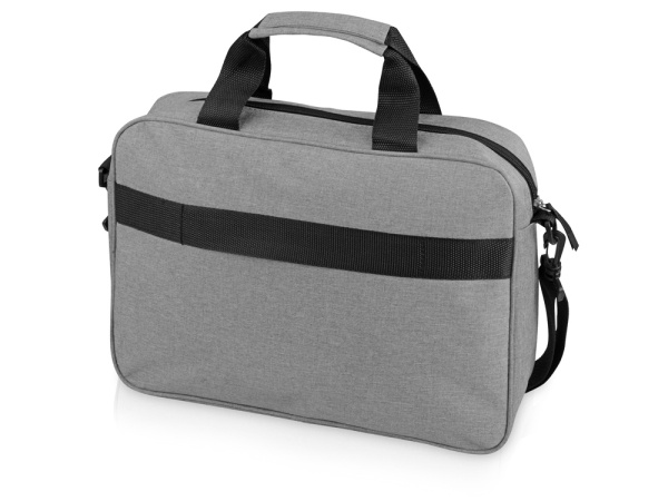 Сумка «Брейв» для документов и ноутбука 13,3", Цвет светло-серый/черный