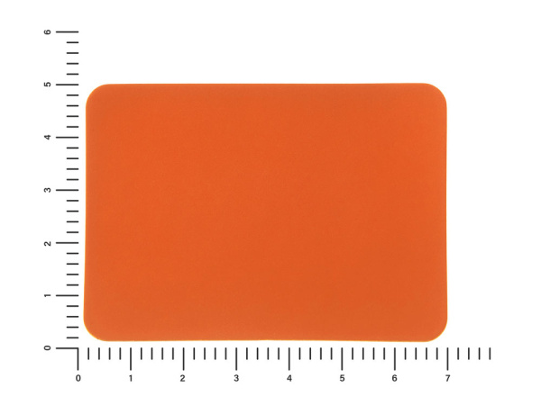 Патч «Прямоугольный», soft-touch, Цвет оранжевый