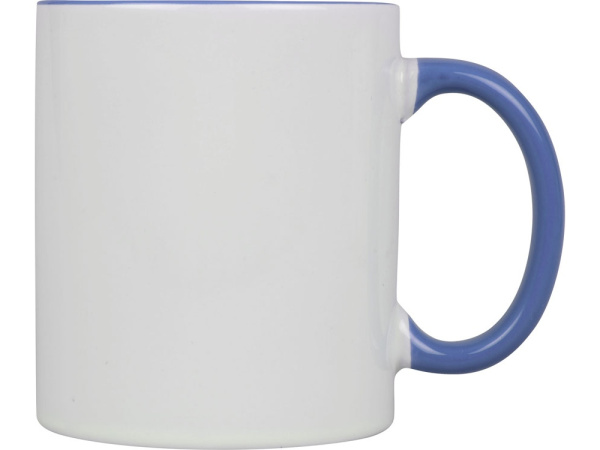 Кружка «Sublime Color» для сублимации, Цвет белый/светло-синий