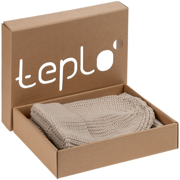 Коробка Teplo, малая, крафт, 29,6х25х6,5 см