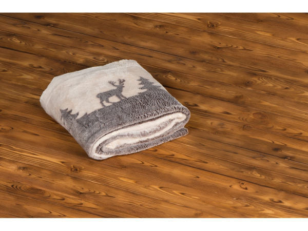 Плед из флиса «Новогодний», светящийся, Цвет бежевый