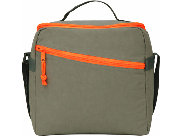 Изотермическая сумка-холодильник «Neo Classic» c контрастной молнией, Цвет серый/оранжевый