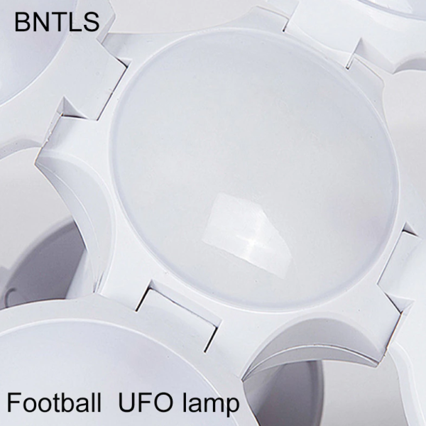 Складная светодиодная лампа Люстра Led Football UFO Lamp 40W цоколь E27 (4 лопасти) форма шар