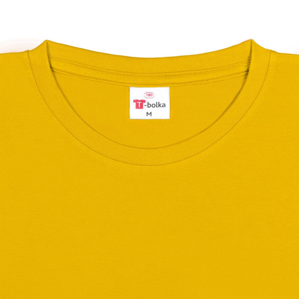 Футболка унисекс T-Bolka 180, желтая, S–3XL