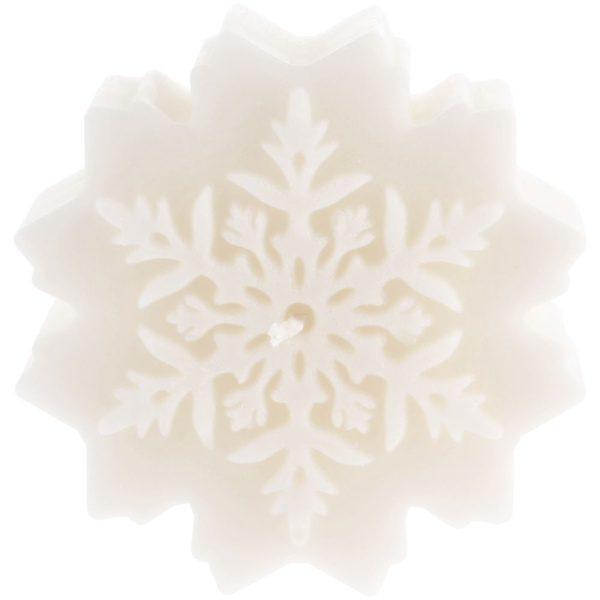 Свеча Snowflame 2, белая, 8 см, 8х8х3,3 см