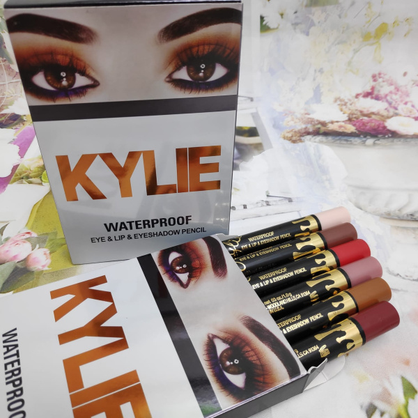 Набор водостойких механических карандашей 3 в 1 для глаз, губ, тени для век Kylie XoXo Waterproof Ey