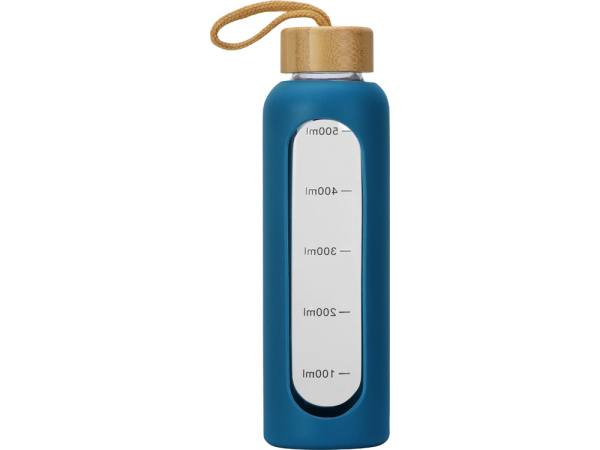 Бутылка из боросиликатного стекла «Hangy», 550 мл, Цвет синий индиго