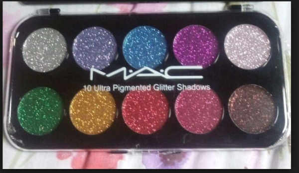 Глиттер (палетка теней) для век MAC 10 Ultra Pigmented Glitter Shadows 10 цветов