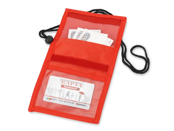 Нагрудное  портмоне «Аквавива», Цвет красный